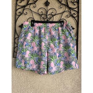 Vineyard vines octopus print swim trunks - size L - multicolor